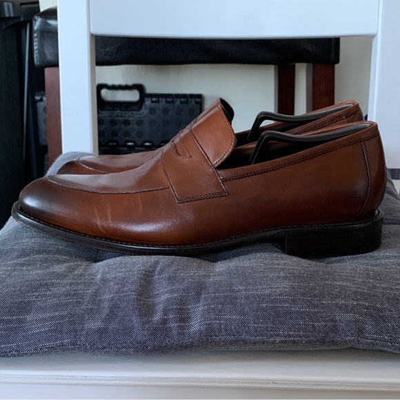 THURSDAY BOOTS MENS MAHOGANY LINCOLN LOAFER DRESS SHOE SZ 10 - Picture 4 of 6